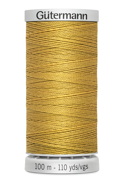 Gutermann 743991-1870 Jeans Heavy Duty Cotton Thread 100m Gold 3PK