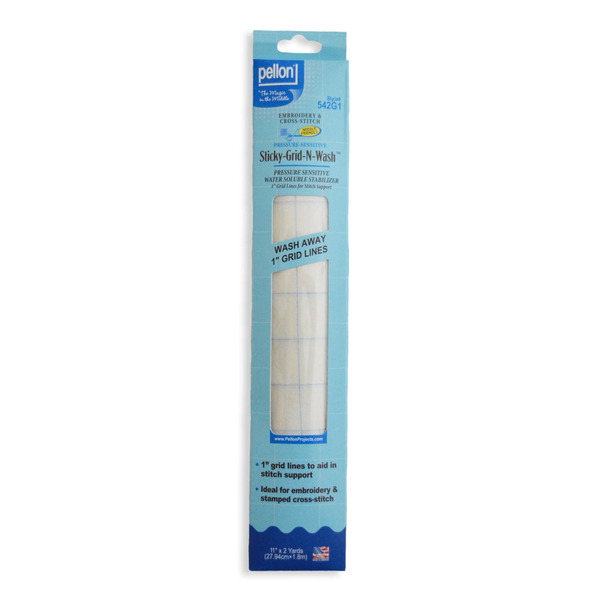 Pellon 542G1P Stick N Wash Away Stablizer 11in x 2yds Packaged