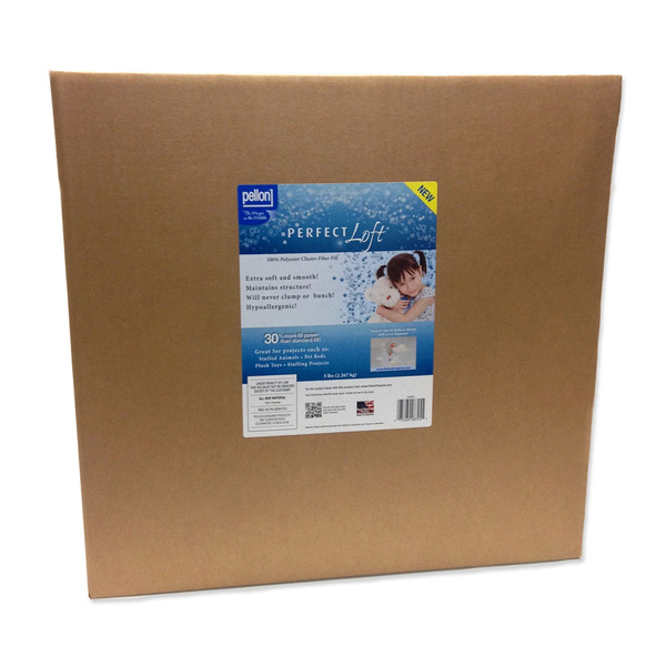 122363: Pellon PLOFT5 Perfect Loft Cluster Fibers 5lb Box, Hypoallergenic