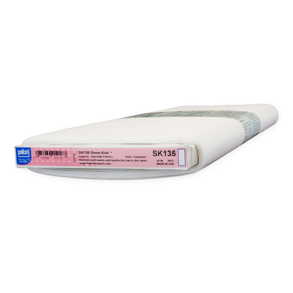 Pellon SK135P-WHT Sheer Knit Fusible Tricot  20in x 15yds White