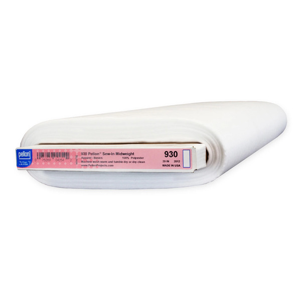 Pellon 930P-WHT Sew In Mid to Heavyweight Stabilizer  20in x 30yds