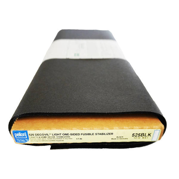Pellon 525FP-BLK Decovil Light Fusible Black 17in x 10yds