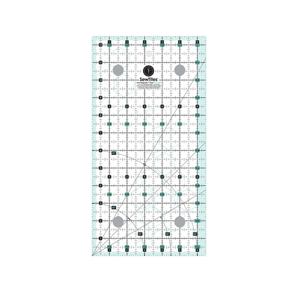 SewTites 612RL Sew Magnetic 6-1/2in x 12-1/2in Ruler Left Handed