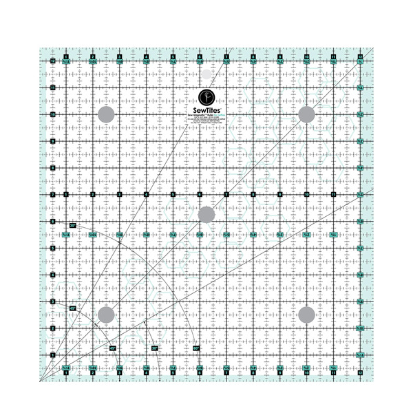 SewTites 1212RSL Sew Magnetic 12-1/2in x 12-1/2in Ruler Left-Handed