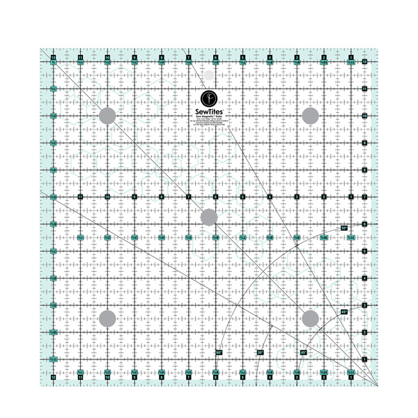 SewTites 1212RS Sew Magnetic 12-1/2in x 12-1/2in Ruler Right-Handed