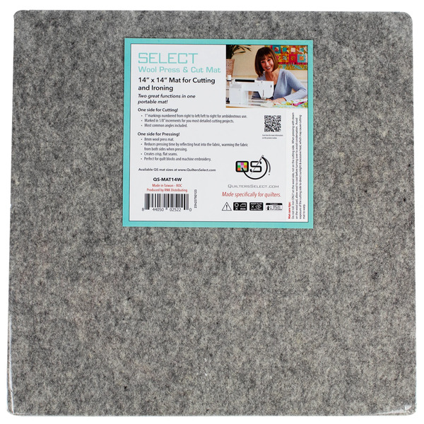 Quilter's Select QS-MAT14W 14” x 14” Mat for Cutting and Ironing