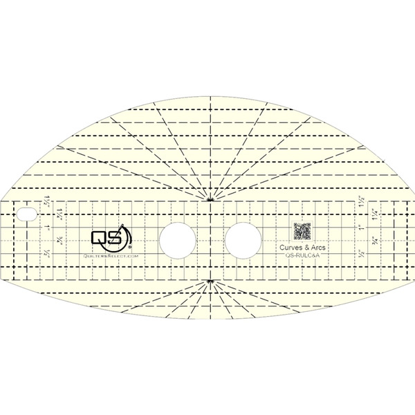 Quilter's Select Precision Machine Quilting Ruler Curves & Arcs