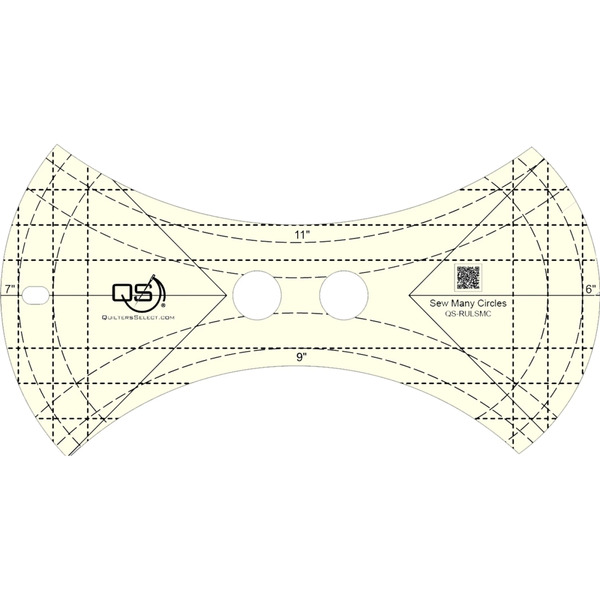Quilter's Select Precision Machine Quilting Ruler: Sew Many Circles