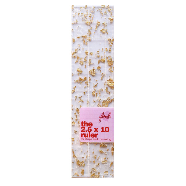 Feral Notions FN45724 2.5 x 10 ruler - Golden