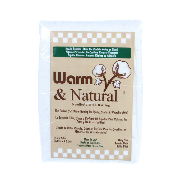 Warm Company W2322WN Batting Warm & Natural 45in x 60in (Case of 24)