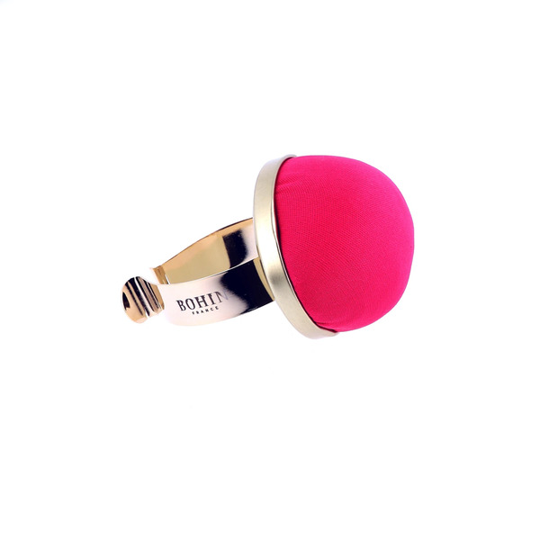 Bohin 98808 Pincushion With Gilted Bracelet Fuchsia
