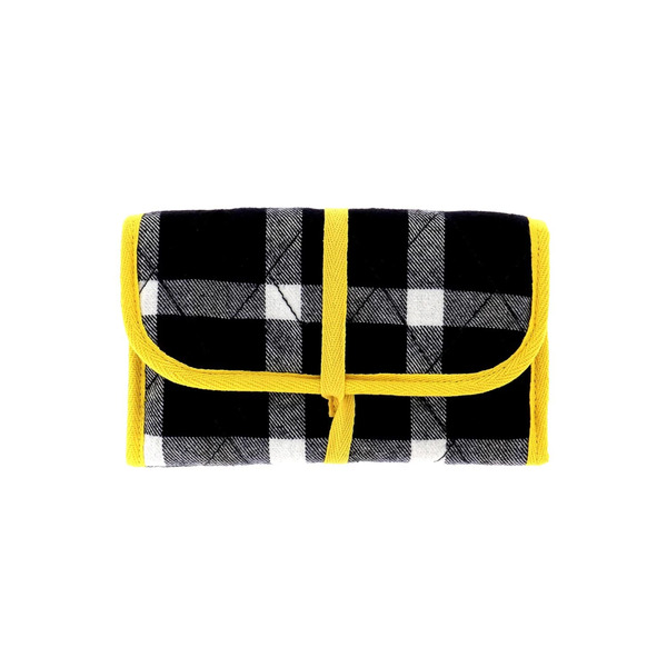 Bohin 98912 Sewing Storage Yellow and Navy Tartan