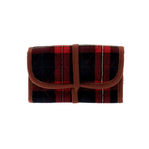 Bohin 98913 Sewing Storage Brown and Red Tartan