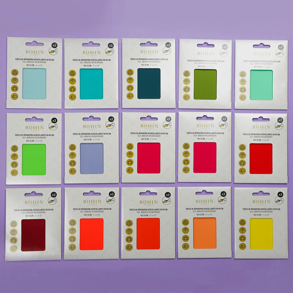 Bohin 61099B Nylon Self Adhesive Patch 15pk Starter Pack