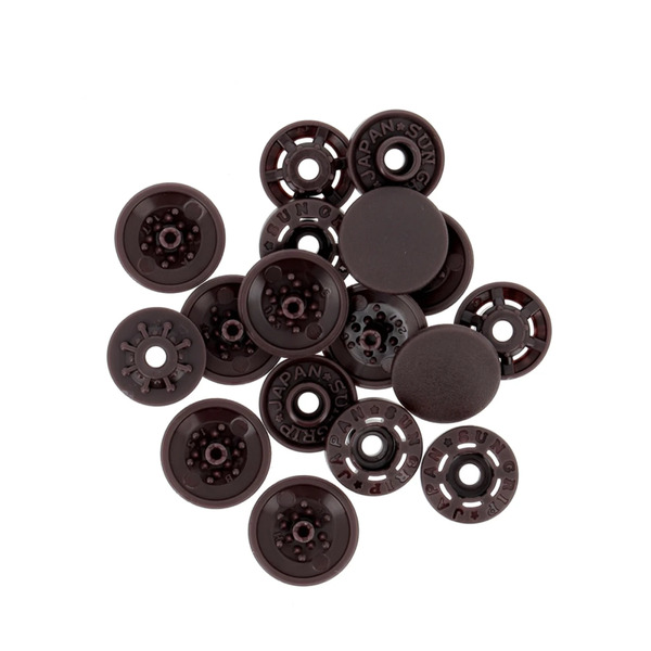 Bohin BULKSNAPSBROWN Bulk Plastic Finger Snaps 1000pc Brown