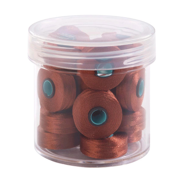 Fil-Tec Inc Magna-Glide Delights Style L 72yd Pre-wound Bobbins Mahogany 20 Per Jar MGDL-20160-F