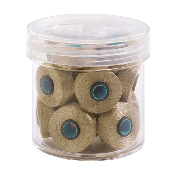 Fil-Tec Inc Magna-Glide Delights Style L 72yd Pre-wound Bobbins Mocha 20 Per Jar MGDL-20727-F