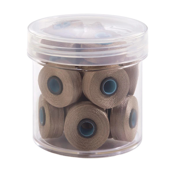 Fil-Tec Inc Magna-Glide Delights Style L 72yd Pre-wound Bobbins Light Tan 20 Per Jar MGDL-24655-F