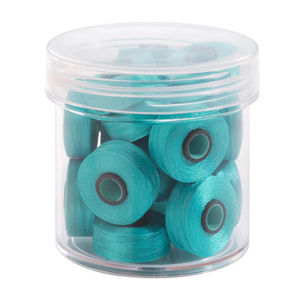 Fil-Tec Inc Magna-Glide Delights Style L 72yd Pre-wound Bobbins Robin Egg 20 Per Jar MGDL-30632-F