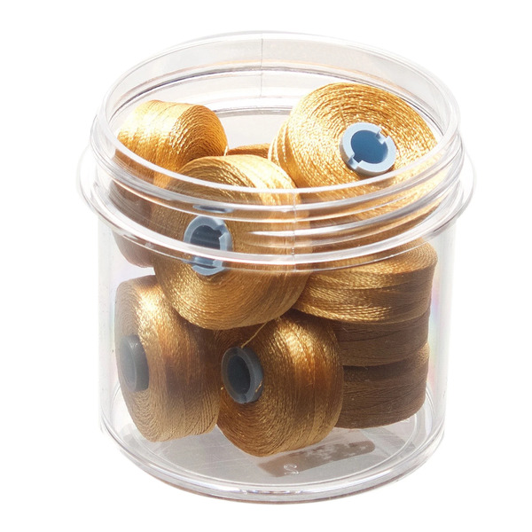 Fil-Tec Inc Magna Glide Delights Styl M Jmb 132yd Pre-wound Bobbin Military Gold 10 Jar MGDM-27407-F