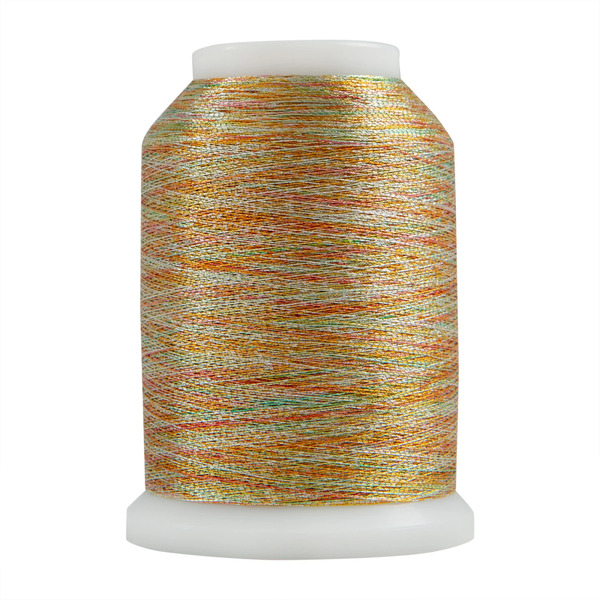 Superior Threads 101-02-025 #025 Variegated Gold Superior Metallics 1090 yd Mini Cone