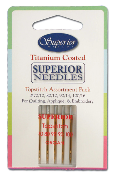 Superior Threads 132ASST Superior Totpstitch Machine Needle Assortment Pack 5ct