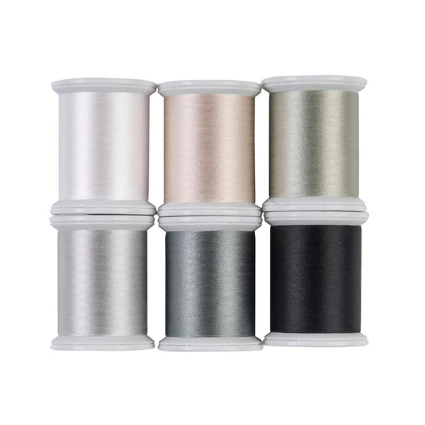 Superior Threads 133-SET-NEUT2 Superior Kimono Silk Thread Set Neutral 2 Collection 6 Spools