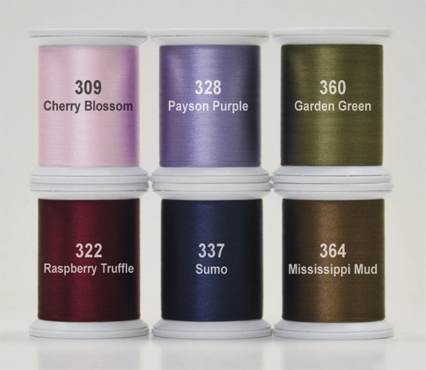 Superior Threads 13306-HAPPY Kimono Silk Thread Set Happy Trails Collection 6 Spools