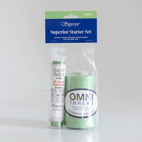 Superior Threads 134-SET-GRN Omni and M-Style Super Bob Starter Set Green