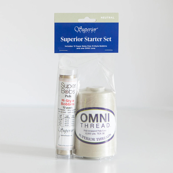 Superior Threads 134-SET-NRL Omni and M-Style Super Bob Starter Set Neutral