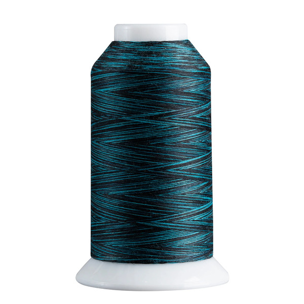 Superior Threads 242-02-807 Superior Spirit 40wt Polyester 1650yd Variegated Thread Teal Black