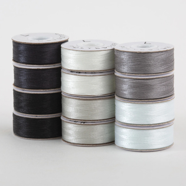 Superior Threads 300-12-MONO SuperBobs Polyester Bobbin 12pk L-Style Monochrome