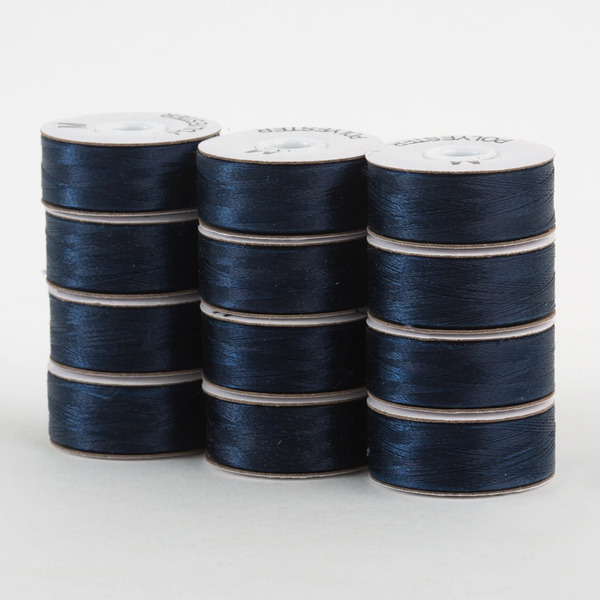 Superior Threads 301-12-609 SuperBobs Polyester Bobbin 12pk M-Style Dark Blue