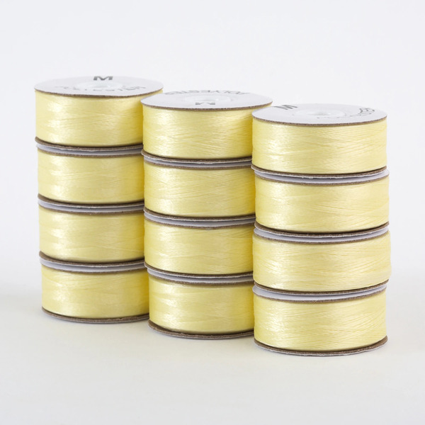 Superior Threads 301-12-640 SuperBobs Polyester Bobbin 12pk M-Style Light Yellow