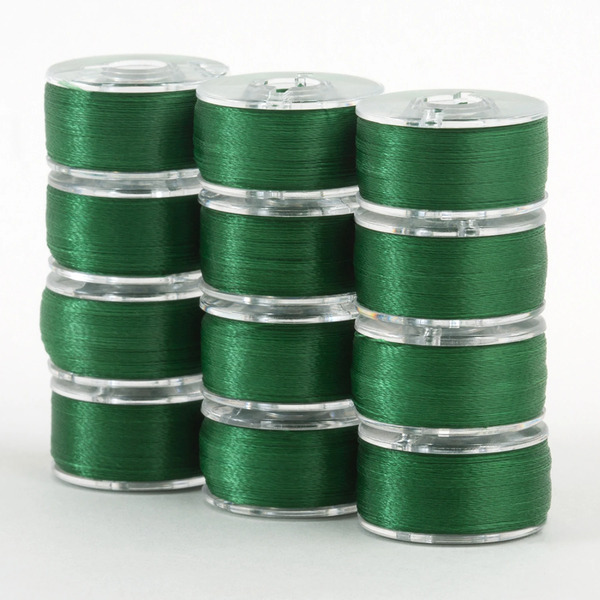 Superior Threads 302-12-612 SuperBobs Polyester Bobbin 12pk Class 15 Green