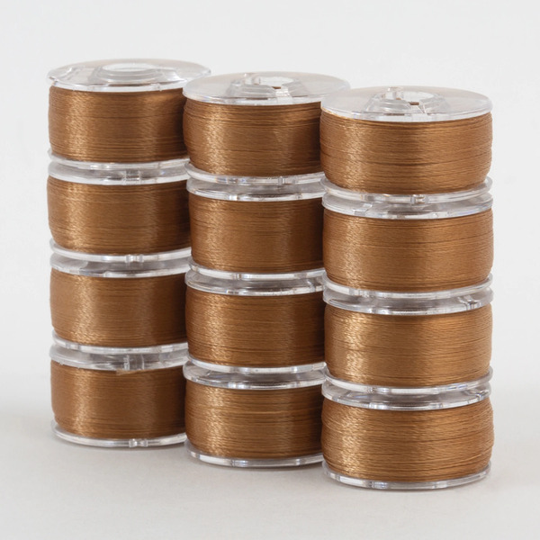 Superior Threads 302-12-618 SuperBobs Polyester Bobbin 12pk Class 15 Medium Brown