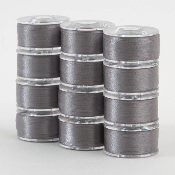Superior Threads 302-12-622 SuperBobs Polyester Bobbin 12pk Class 15 Gray
