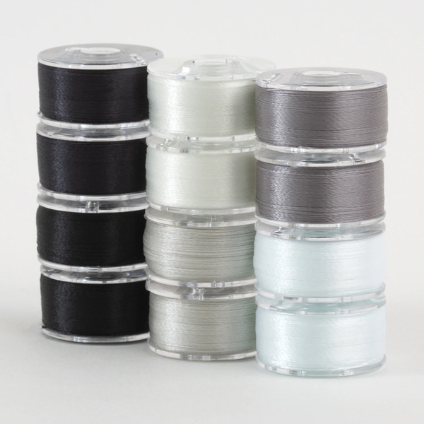 Superior Threads 302-12-MONO SuperBobs Polyester Bobbin 12pk Class 15 Monochrome