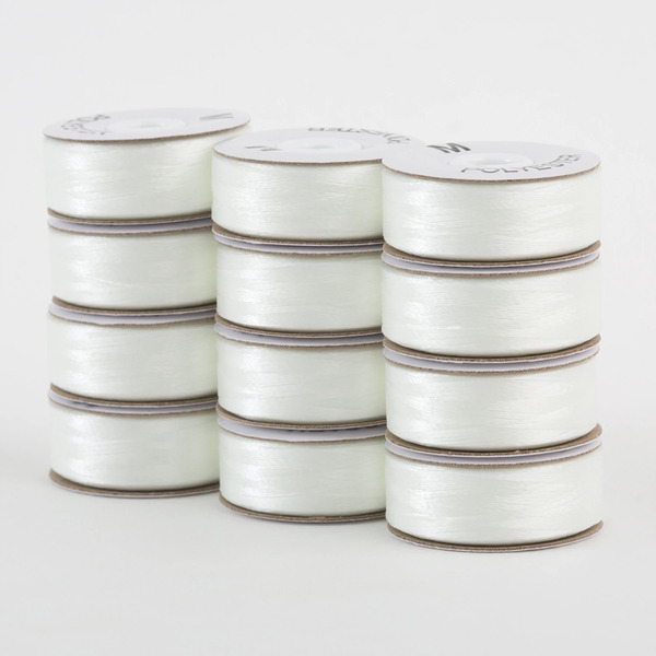 Superior Threads 301-72-624 SuperBobs Polyester Bobbin 72pk M-Style Natural White