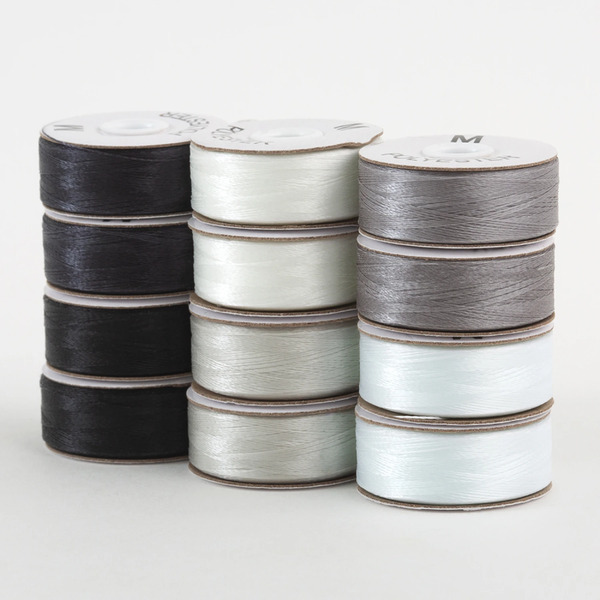 Superior Threads 301-72-MONO SuperBobs Polyester Bobbin 72pk M-Style Monochrome