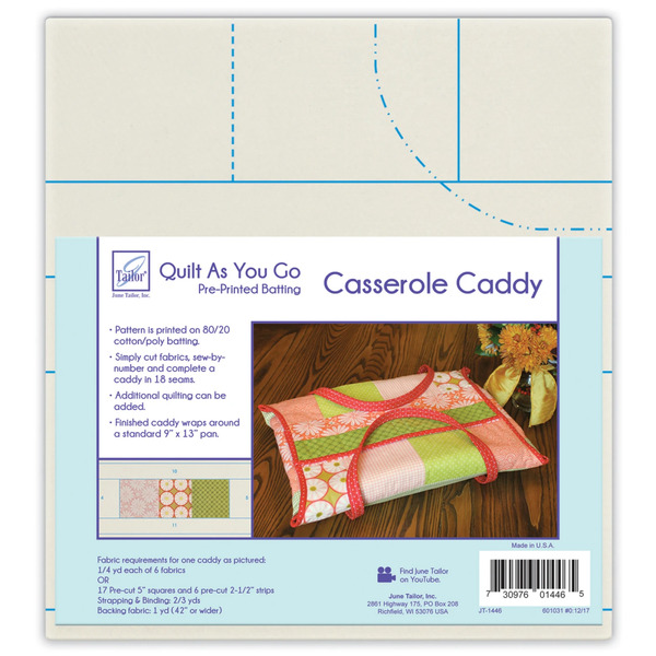 June Tailor Inc JT-1446 Quilt As You Go Casserole Caddy