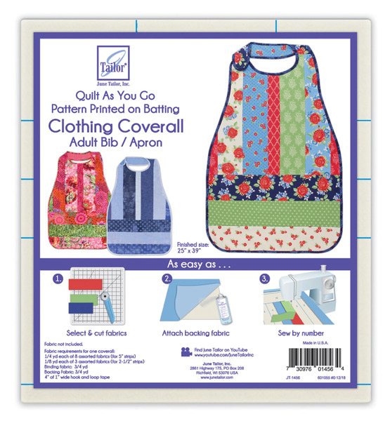 June Tailor Inc JT-1456 Quilt As You Go Coverall Adult Bib