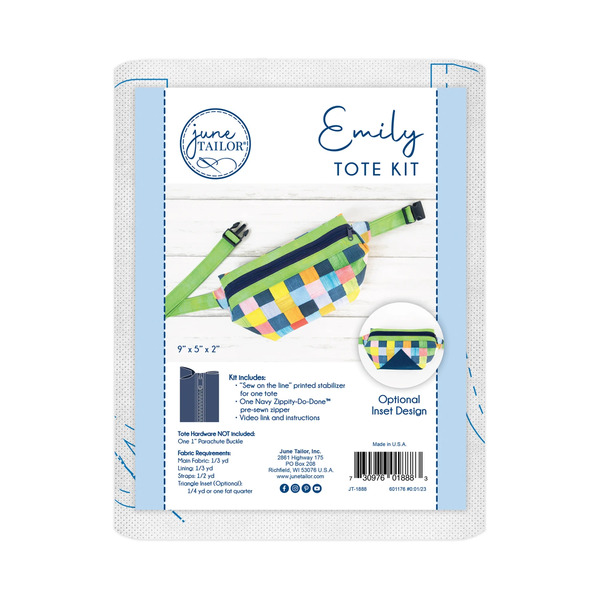 June Tailor Inc JT-1888 Emily Tote Zippity-Do-Done Navy