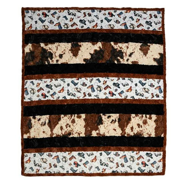 Shannon Fabrics Inc. Yippee Ki-Yay Crazy 8 Cuddle Kit 58x68in