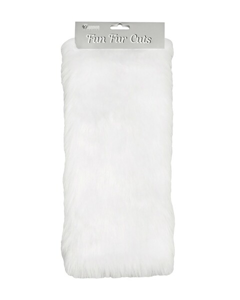 Shannon Fabrics Inc. Fun Fur Cut 9x12 Short Pile Grizzly White, 6pcs/pack
