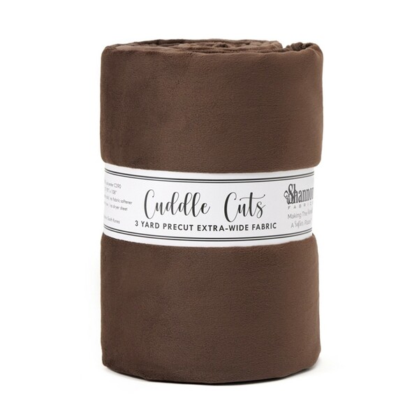 Shannon Fabrics Inc. Brown 3 Yard 110in Cuddle Cut