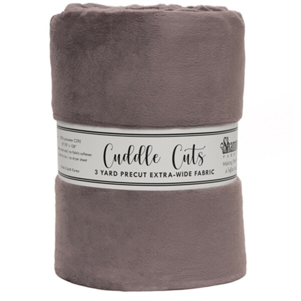 Shannon Fabrics Inc. Charcoal 3 Yard 110in Cuddle Cut