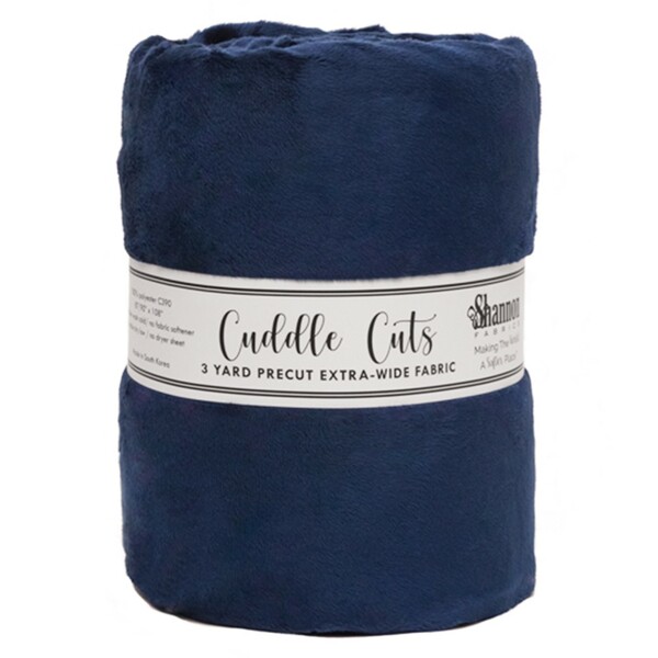 Shannon Fabrics Inc. Navy 3 Yard 110in Cuddle Cut