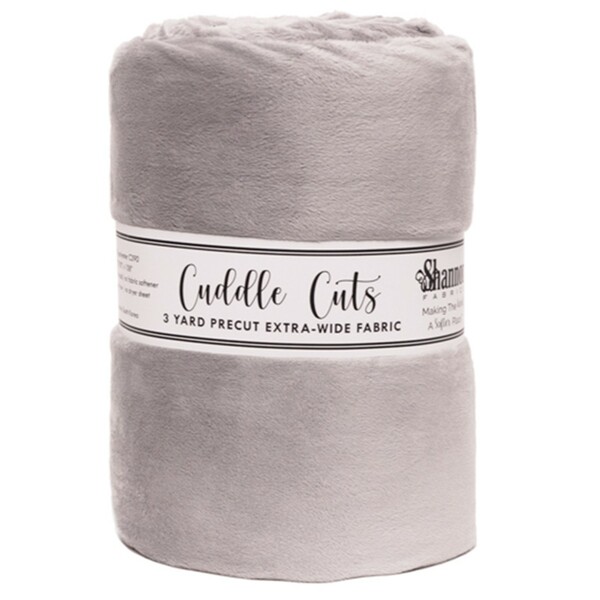 Shannon Fabrics Inc. Silver 3 Yard 110in Cuddle Cut