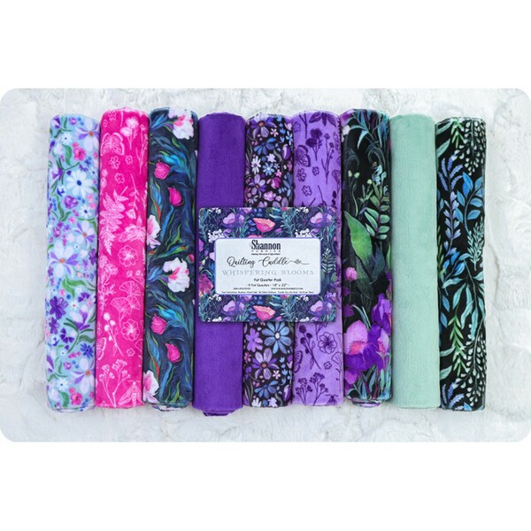 Shannon Fabrics Inc. Whisperbloom-Pr Quilting Cuddle Fat Quarter Packs